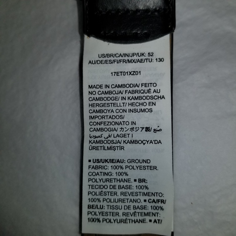 Amazon Essentials‎ Men's Leather Belt, Classic Style Black Size 52.    2 - Picture 4 of 4